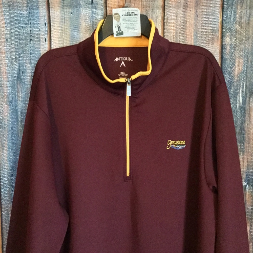 Antigua 1/2 Zip Golf Pullover Jacket Sweater